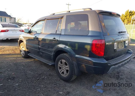 2005 Honda Pilot Ex-L from USA, damaged, VIN 5FNYF18655B026280